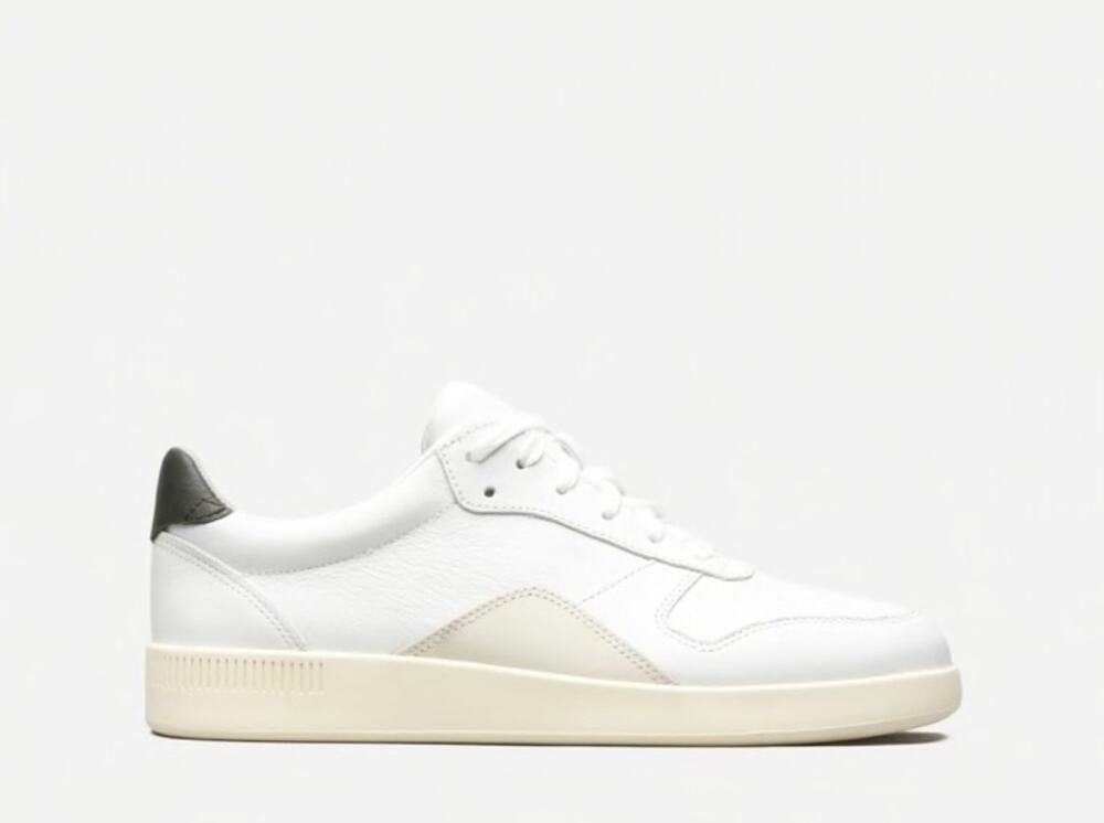 Everlane Leather Court Sneakers 10.5 Womens 8.5 Mens NWT White Green Prep
